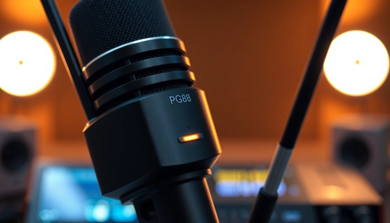 High-quality PG88 wireless microphone receiver with signal lights and professional setup for live performances.
